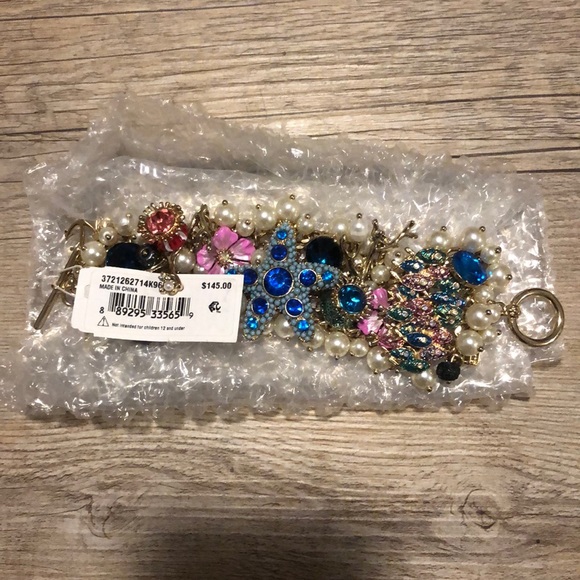 Betsey Johnson Mixed Sea Life Charm Toggle Bracelet - Multi - Picture 2 of 2